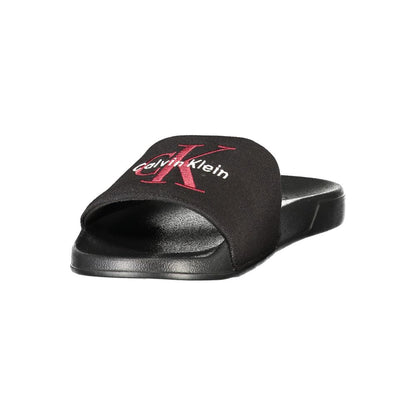 Calvin Klein Black Polyester Men's Slipper