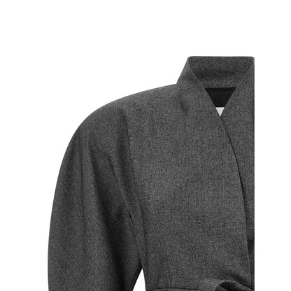 The Andamane Gray Polyester Blazer