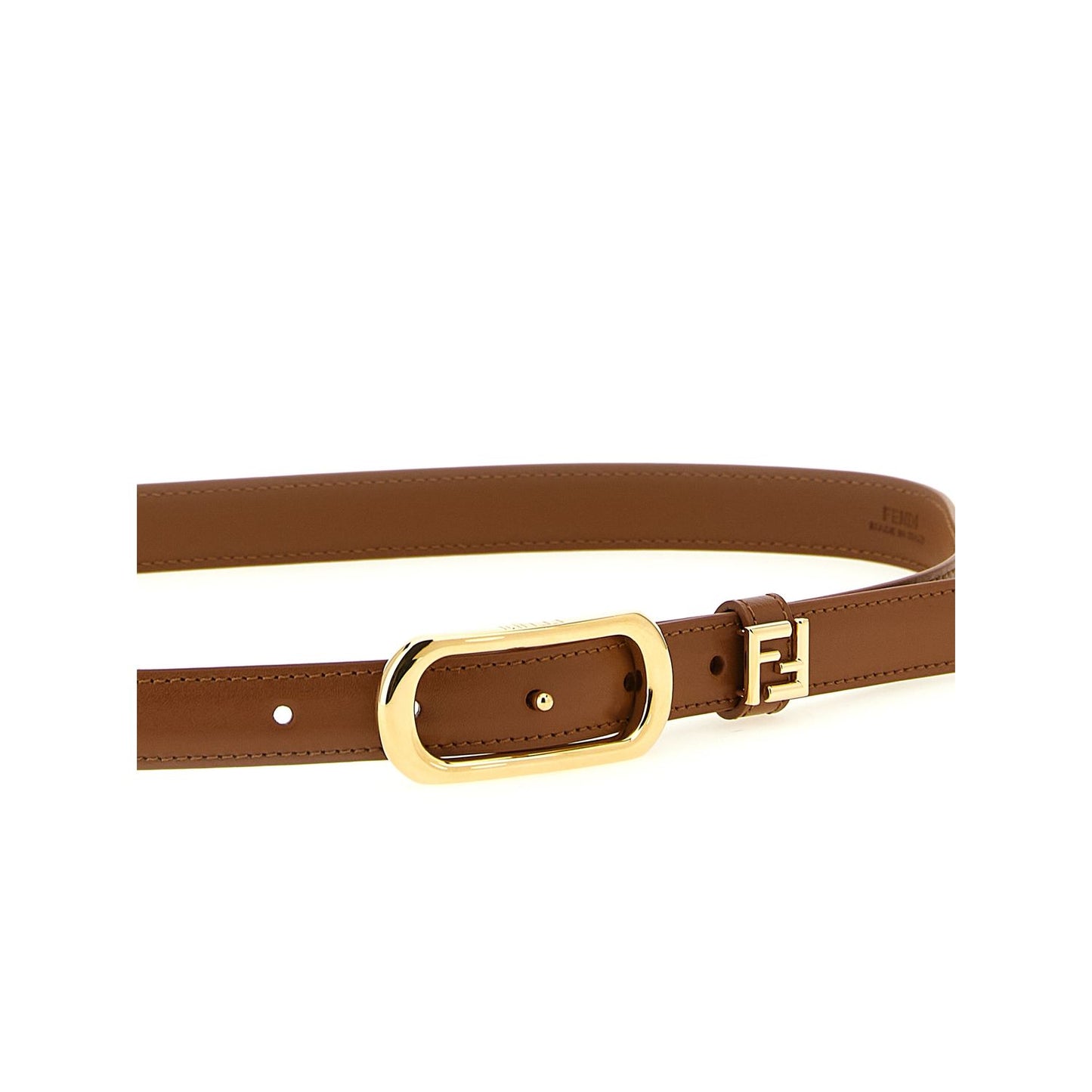 Fendi Brown Calfskin Regular Belt