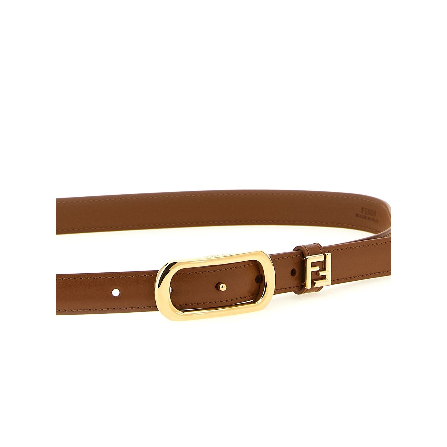 Fendi Brown Calfskin Regular Belt