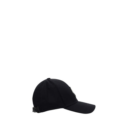 Moose Knuckles Black Cotton Cap (Baseball Hat)