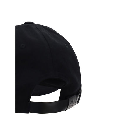 Moose Knuckles Black Cotton Cap (Baseball Hat)