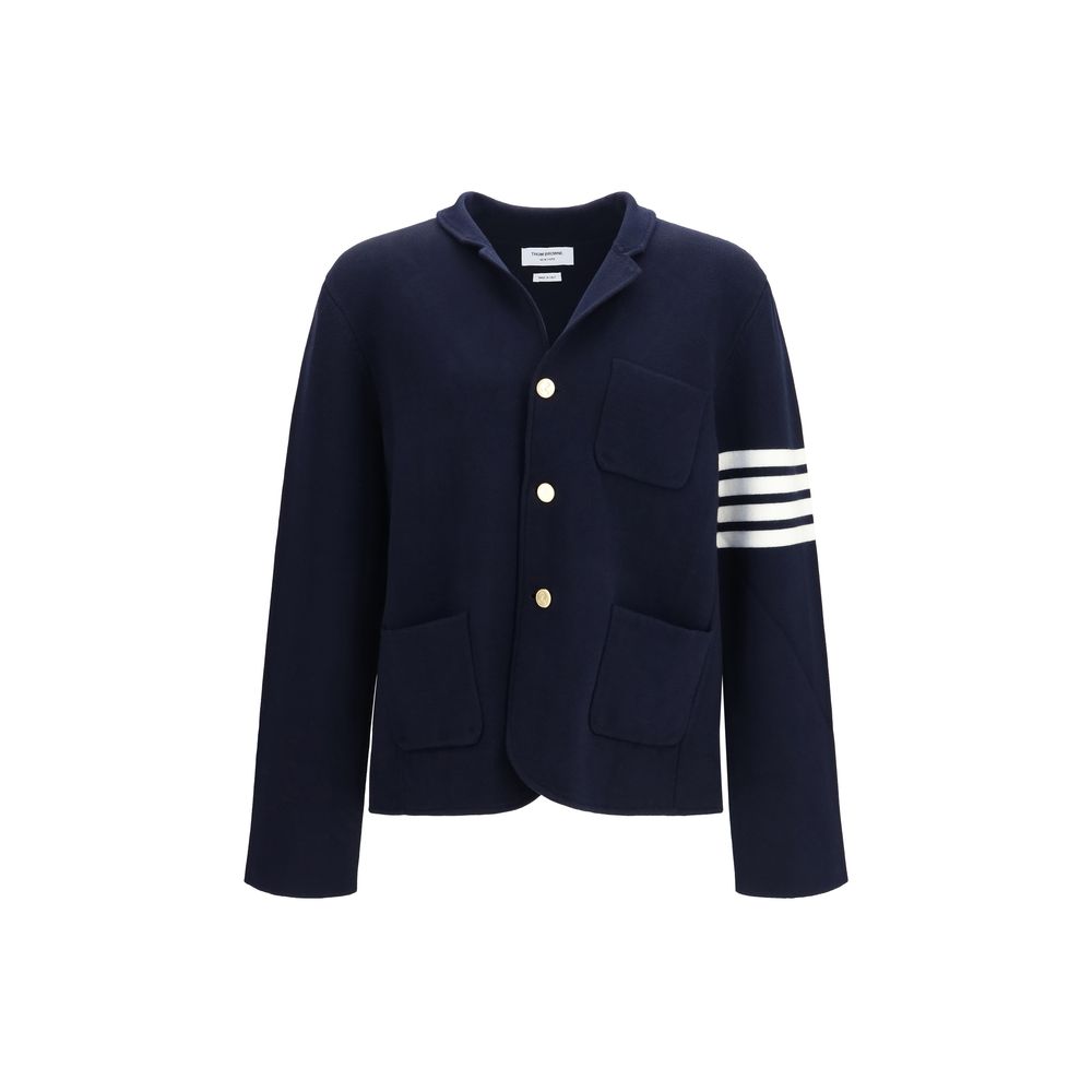 Thom Browne Blue Wool Oves Aries Full-Length Jacket