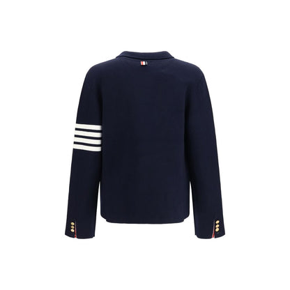 Thom Browne Blue Wool Oves Aries Full-Length Jacket
