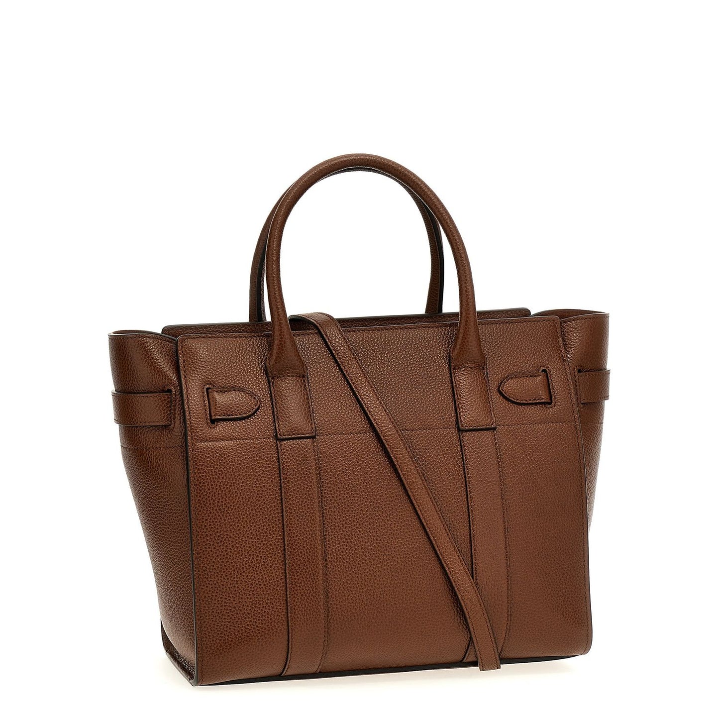 Mulberry Brown Bovine Leather Tote Bag
