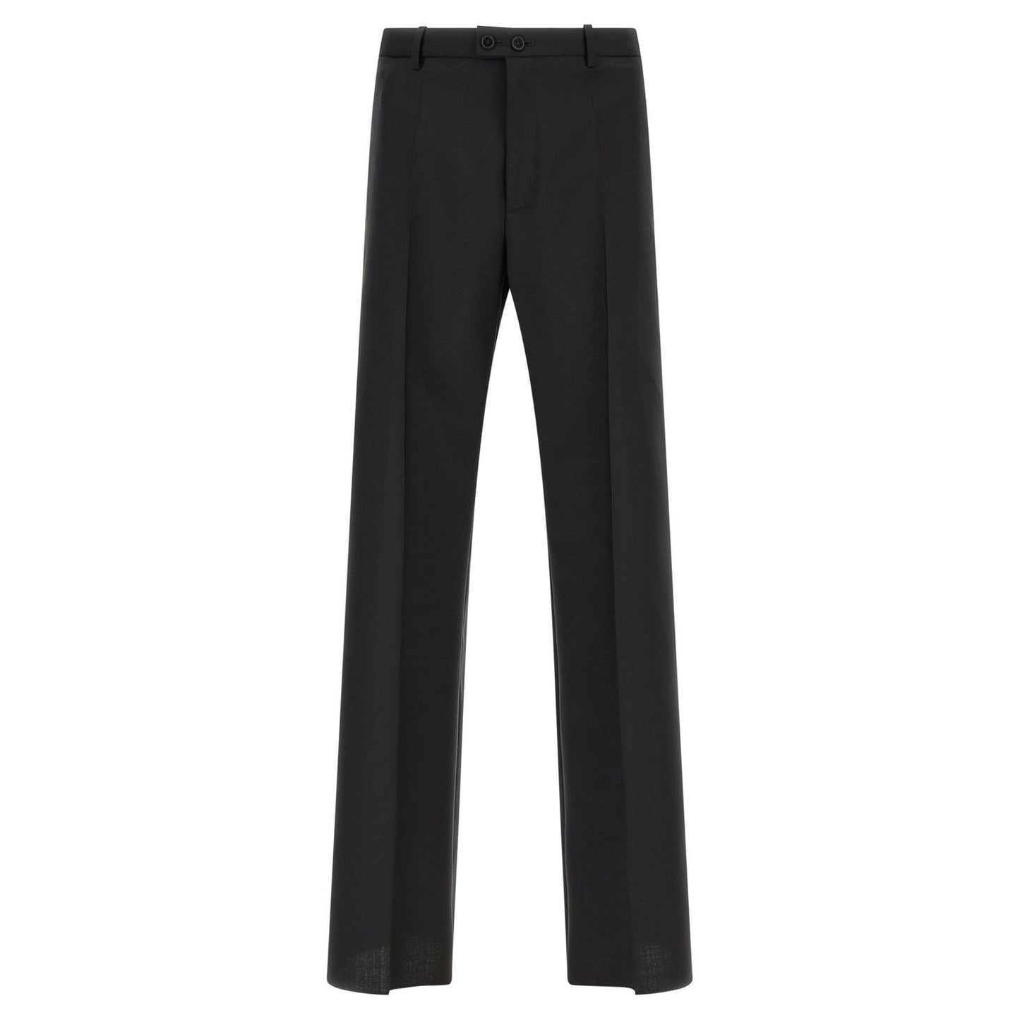 Jil Sander Black Virgin Wool Dress Pants