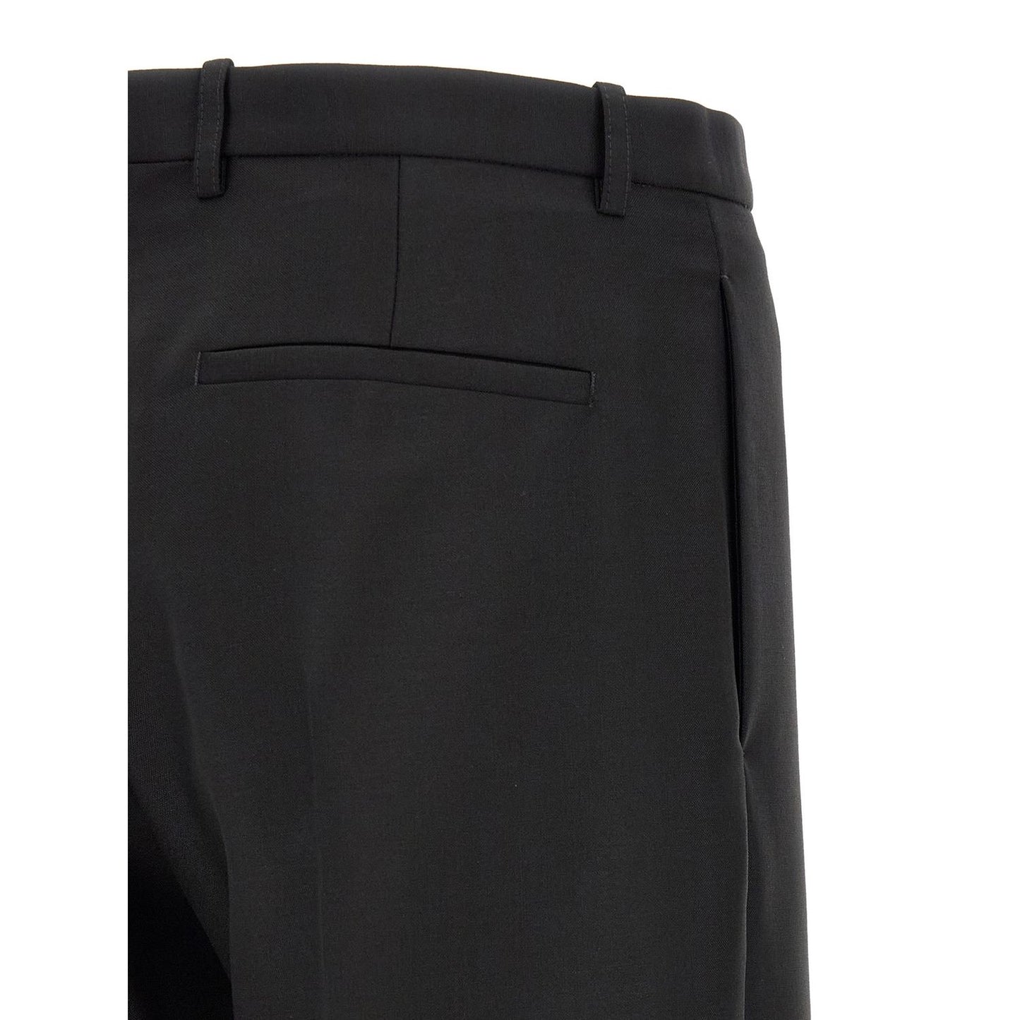 Jil Sander Black Virgin Wool Dress Pants