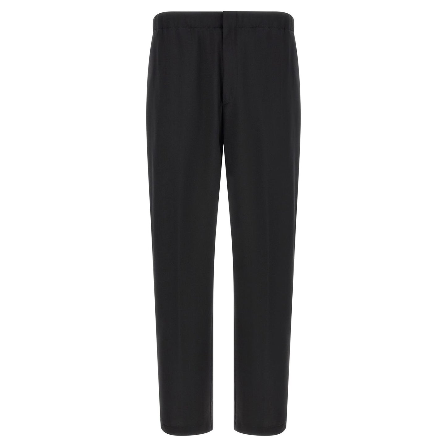 Lardini Black Virgin Wool Dress Pants
