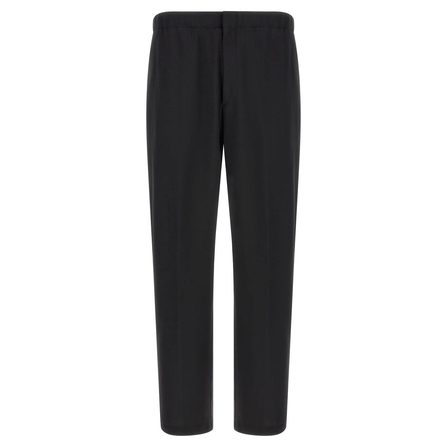 Lardini Black Virgin Wool Dress Pants