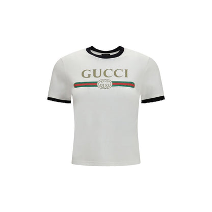 Gucci White Cotton T-Shirt