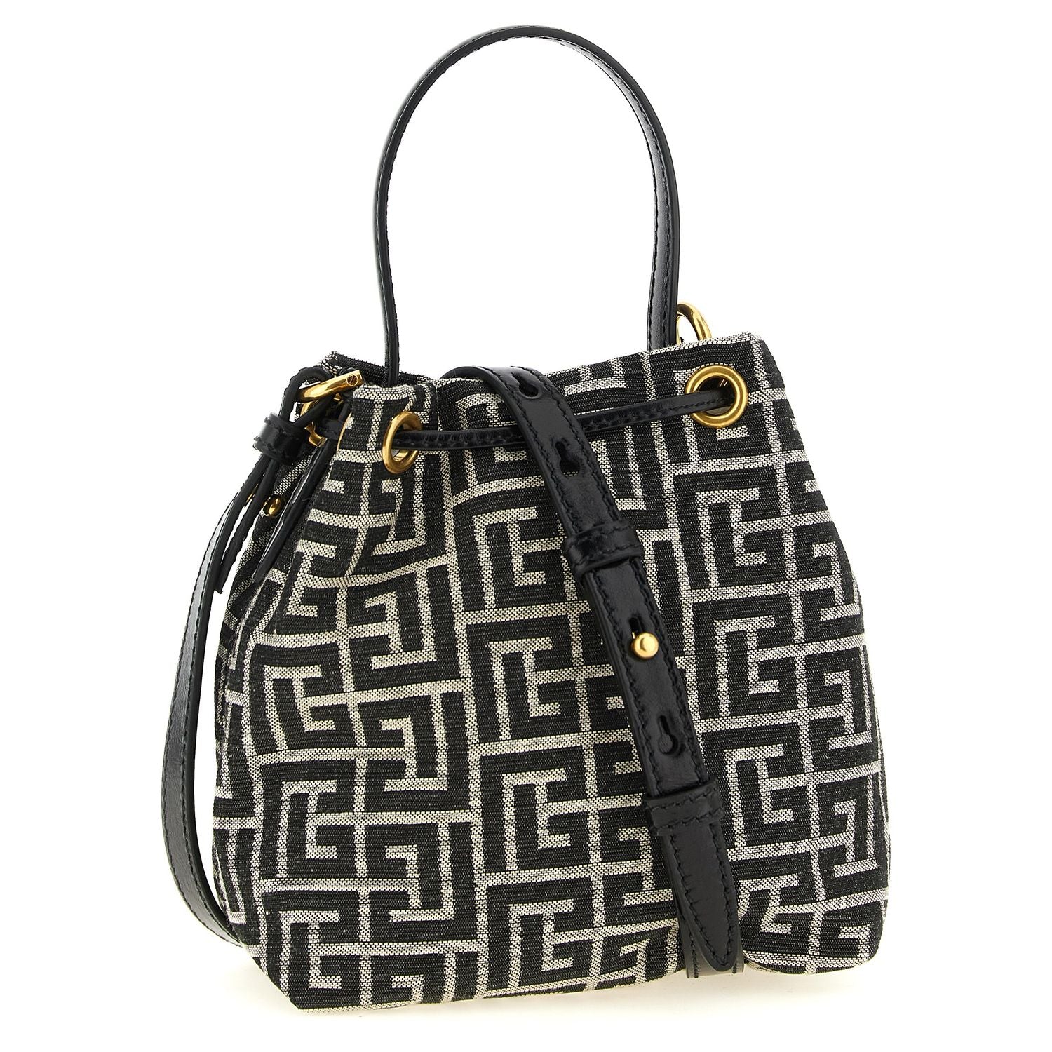 Balmain Bicolor Polyester Handbag