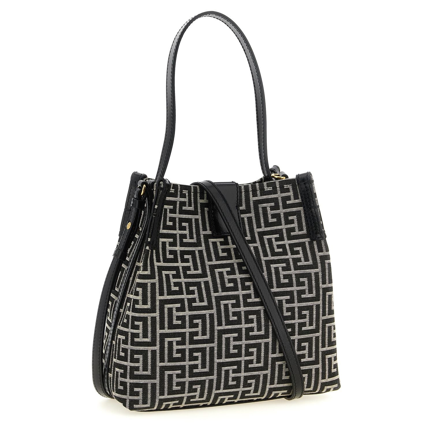 Balmain Bicolor Cotton Shoulder Bag