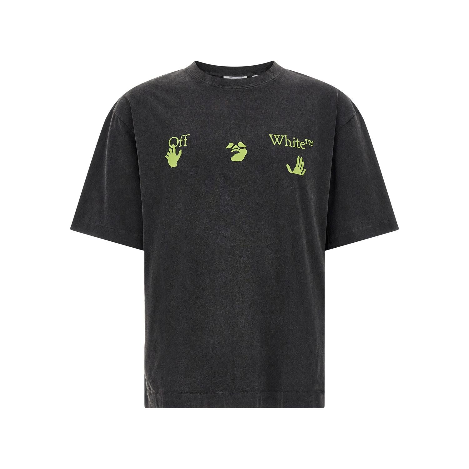 Off-White Black Cotton T-Shirt