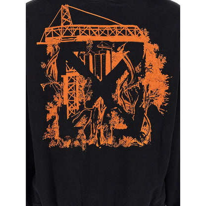 Off-White Black Cotton Sweatshirt