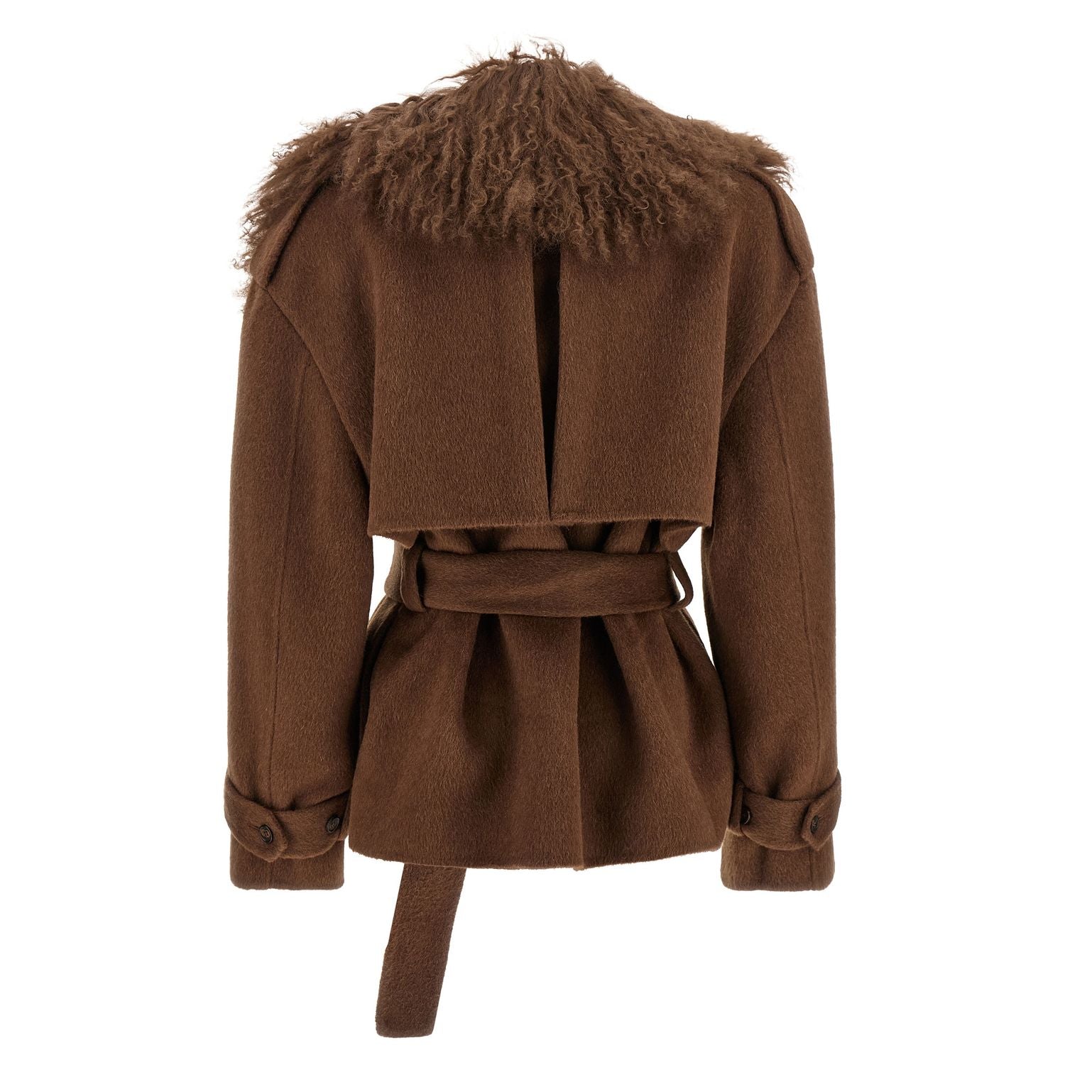 Giuseppe Di Morabito Brown Wool Coat