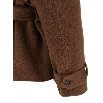 Giuseppe Di Morabito Brown Wool Coat