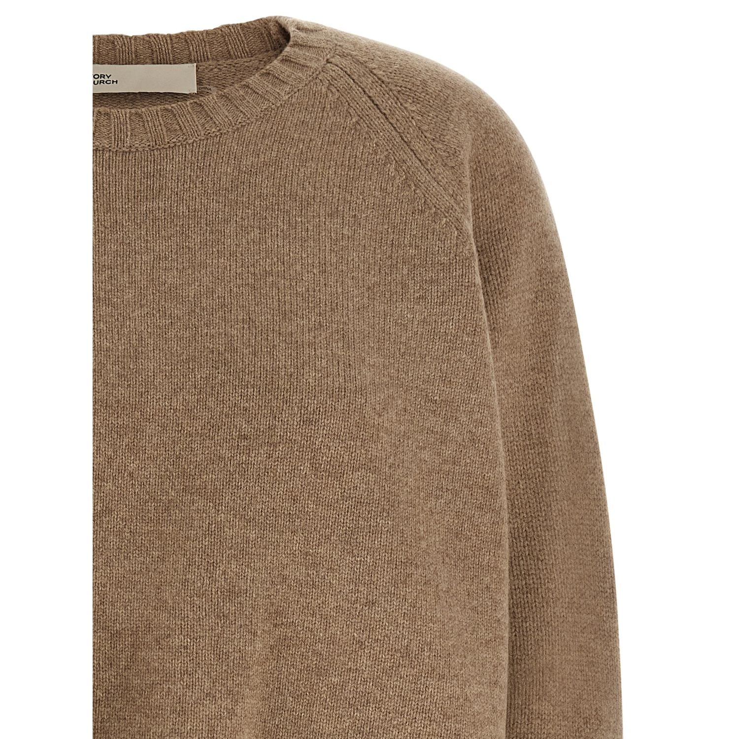 Tory Burch Beige Wool Cardigan