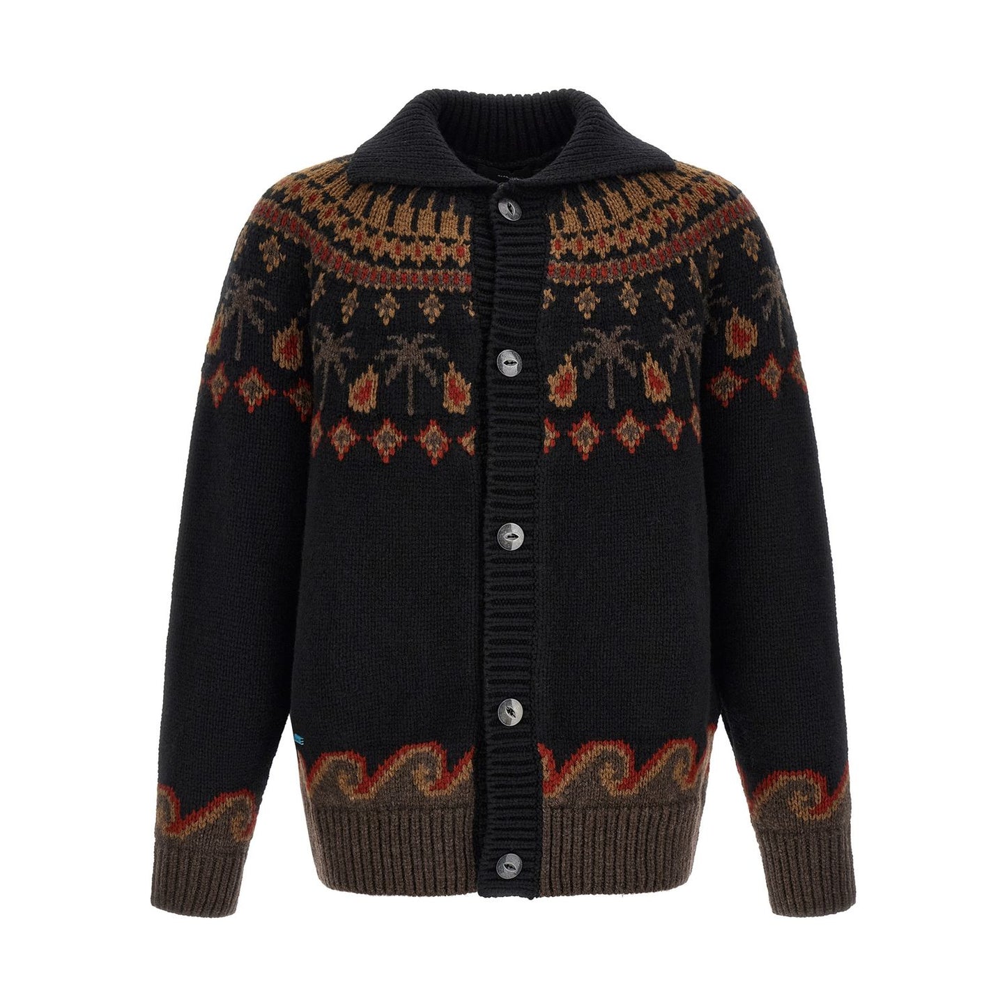 Alanui Black Wool Cardigan