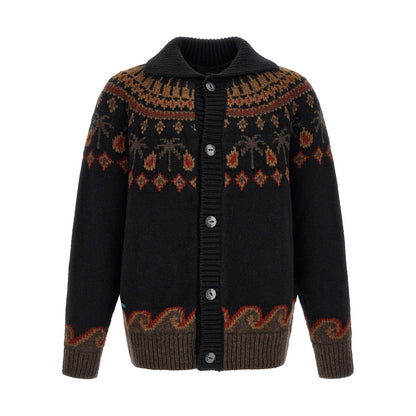 Alanui Black Wool Cardigan