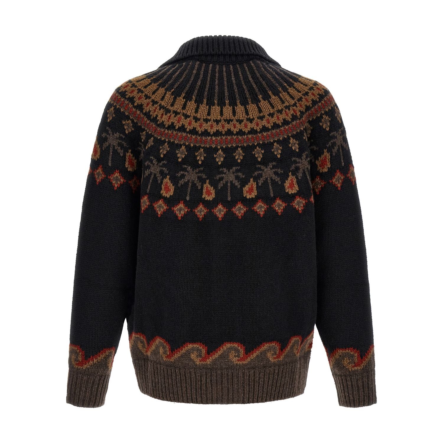 Alanui Black Wool Cardigan