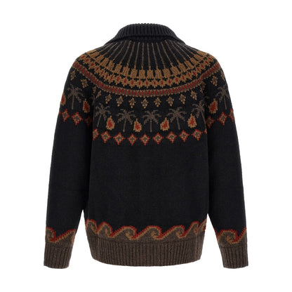 Alanui Black Wool Cardigan