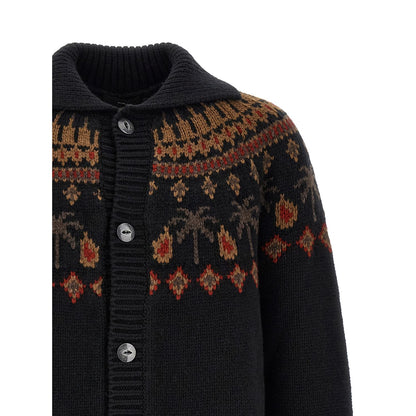 Alanui Black Wool Cardigan