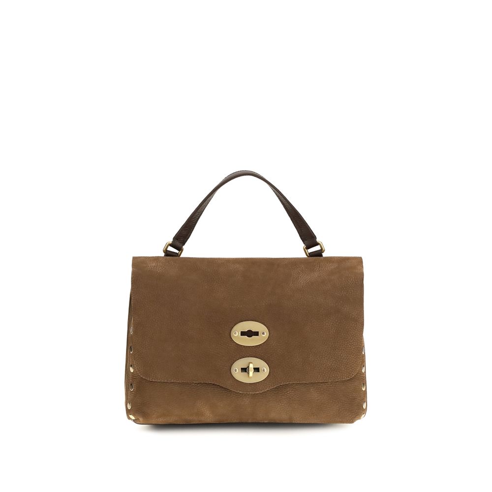 Zanellato Brown Suede Leather Handbag