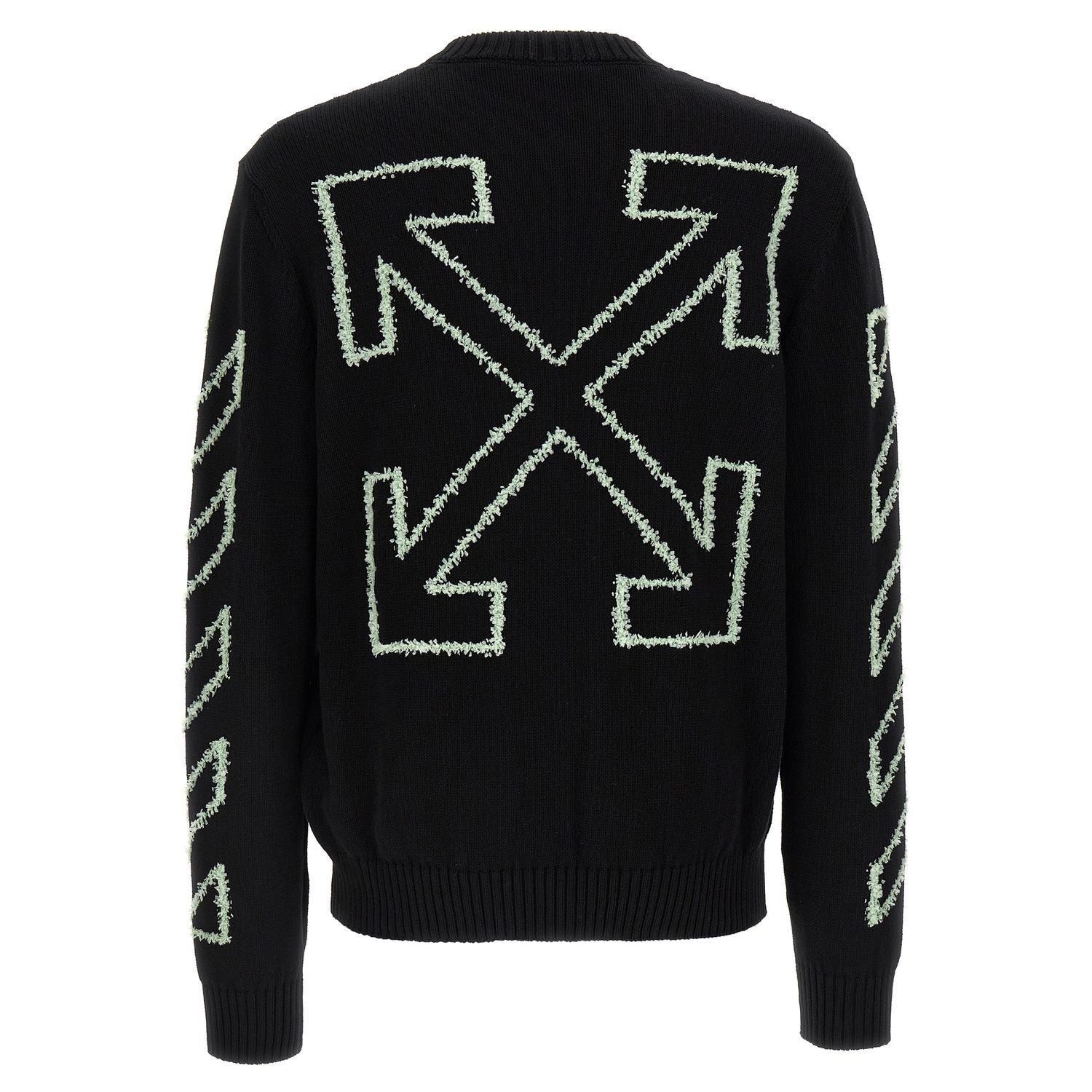 Off-White Black Cotton Cardigan