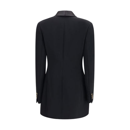 Versace Black Wool Oves Aries Blazer