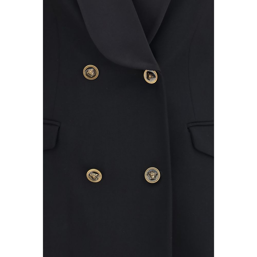 Versace Black Wool Oves Aries Blazer