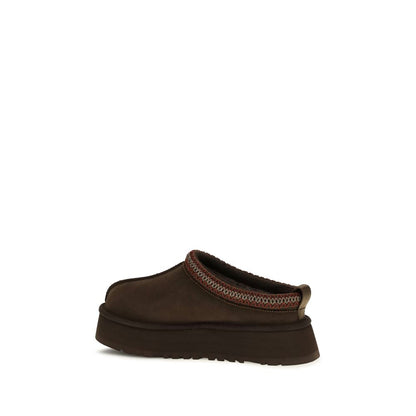 UGG Brown Suede Leather Mules
