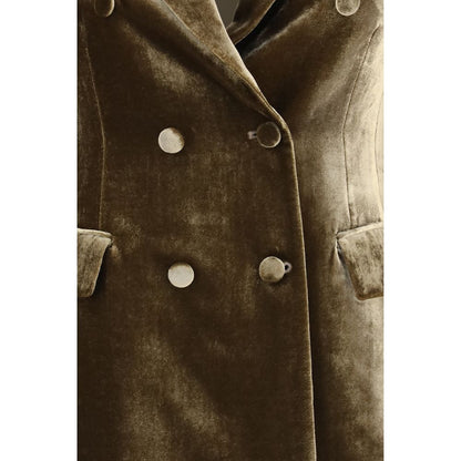 P.A.R.O.S.H. Brown Viscose Blazer