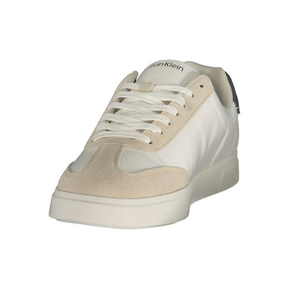 Calvin Klein White Polyester Men's Sneaker