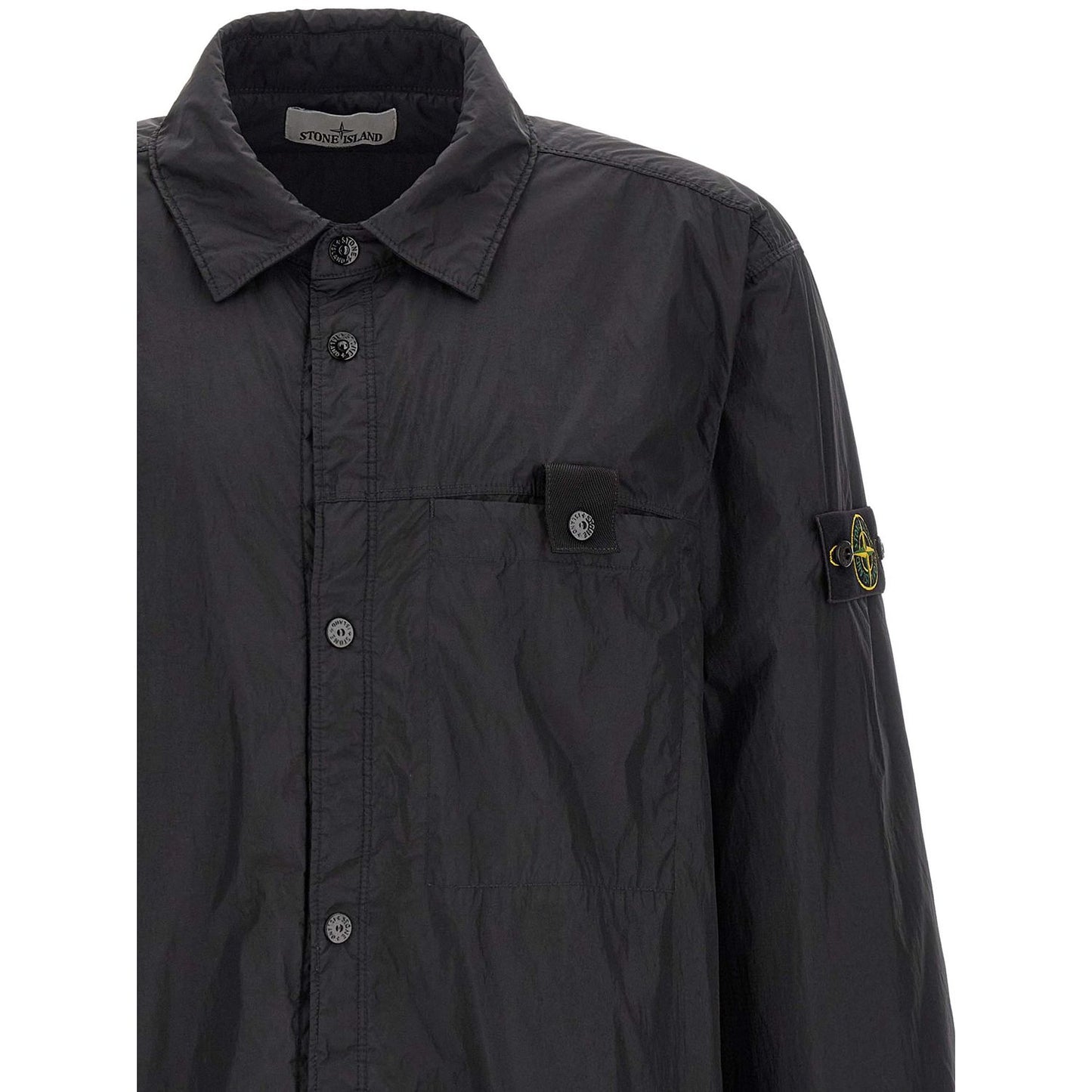 Stone Island Black Polyamide Shell Jacket