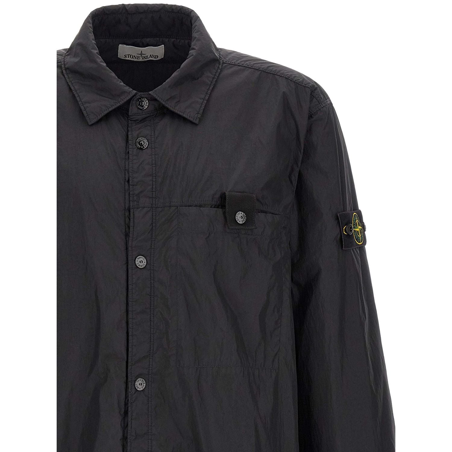 Stone Island Black Polyamide Shell Jacket