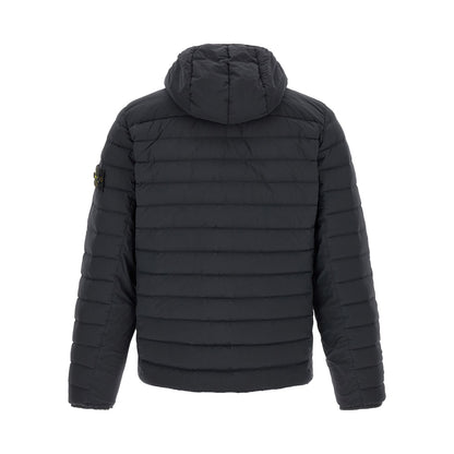 Stone Island Blue Polyamide Full-Length Jacket