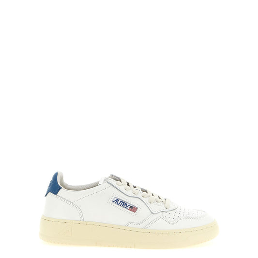 Autry Blue Cowhide Low Top Sneakers