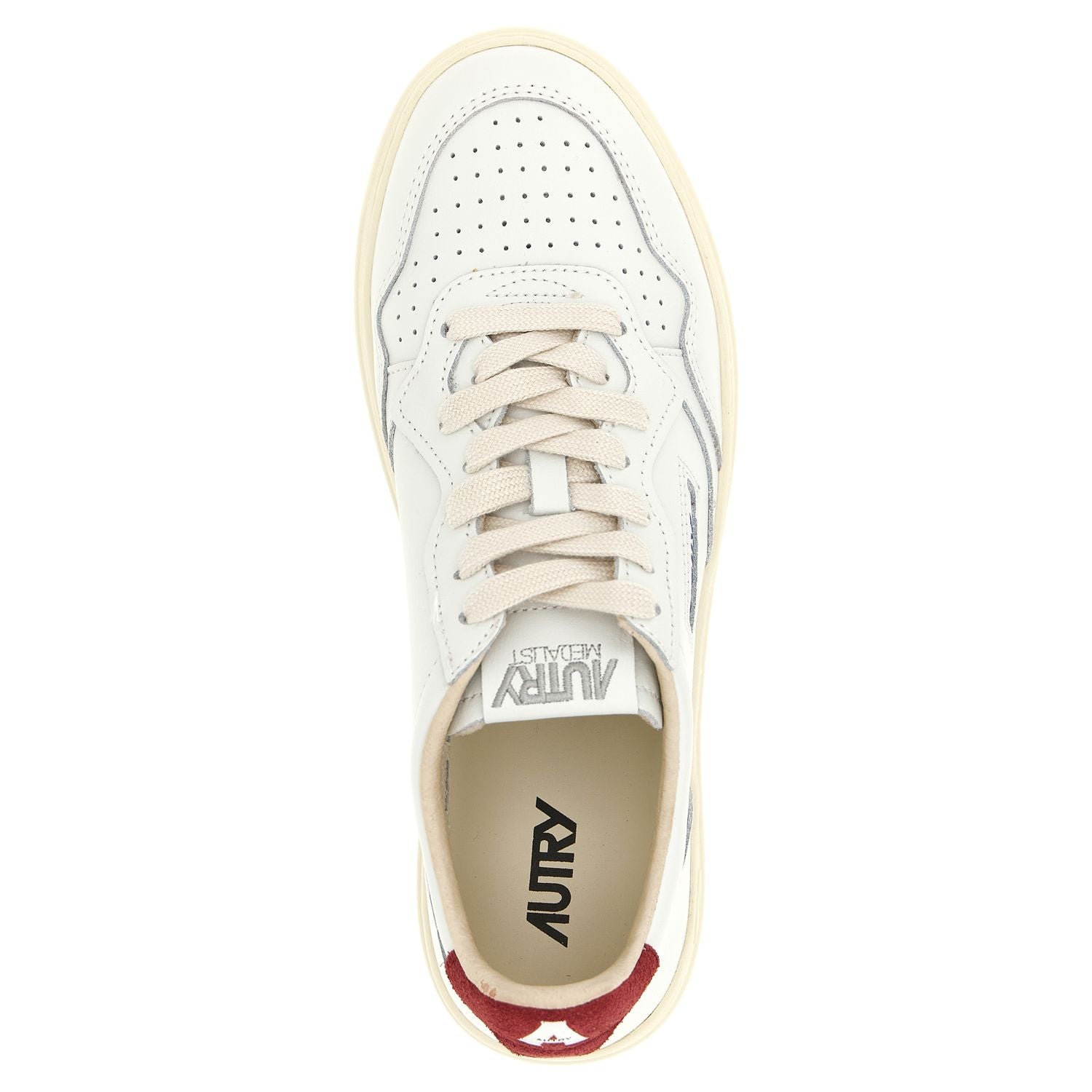 Autry Bordeaux Cowhide Athletic Sneakers