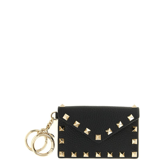 Valentino Garavani Black Calfskin Cardholder