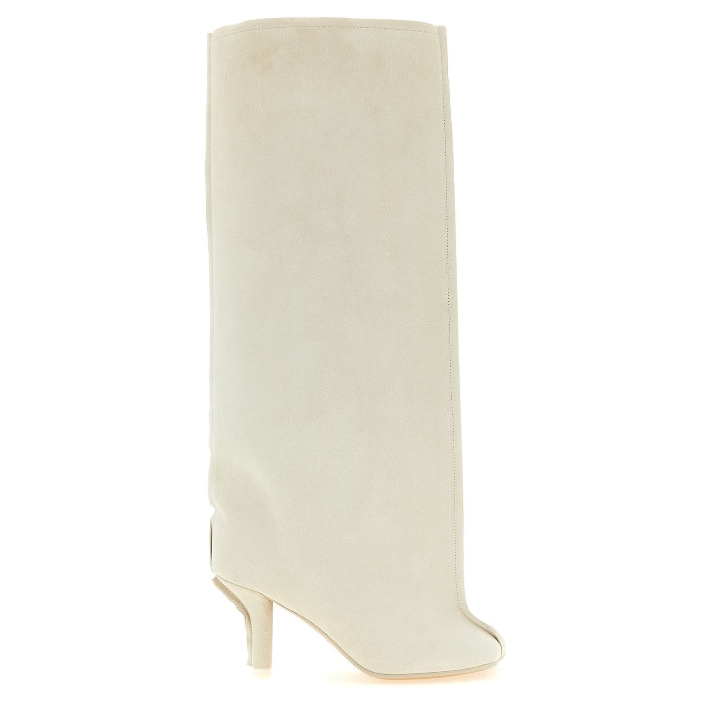 MM6 Maison Margiela White Cowhide Over The Knee