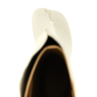 MM6 Maison Margiela White Cowhide Over The Knee