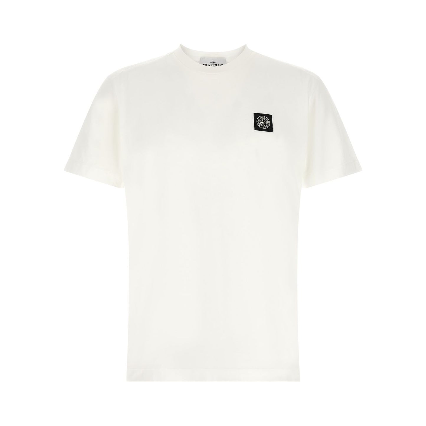 Stone Island White Cotton T-Shirt