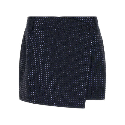 PINKO Blue Polyester Long Skirt