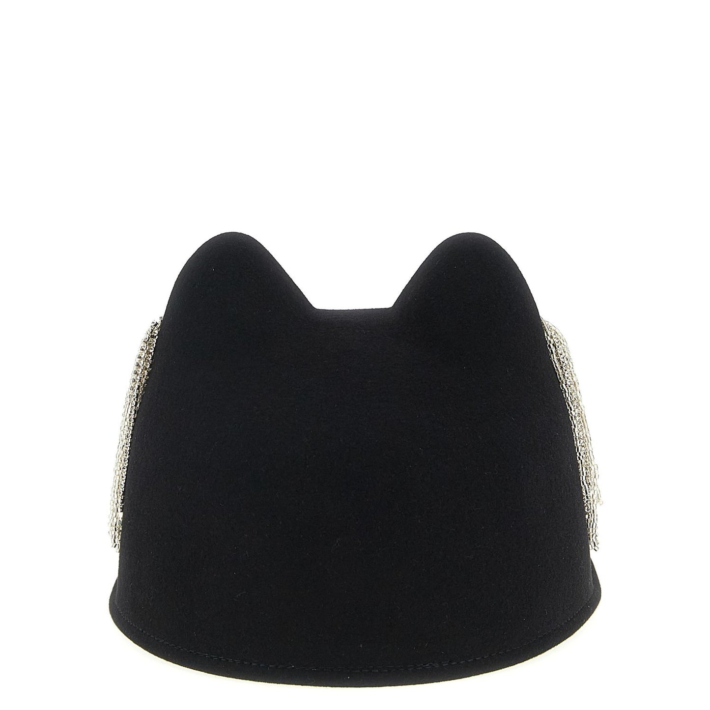 Maison Michel Black Wool Hat