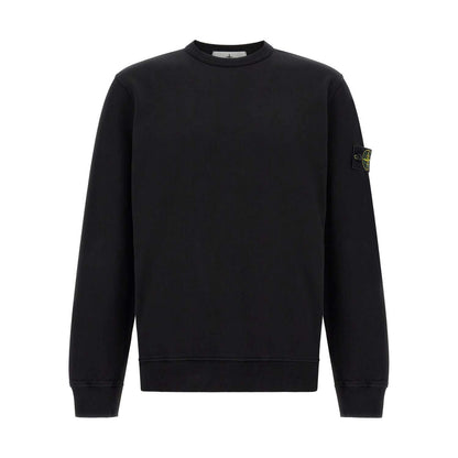 Stone Island Black Cotton Sweatshirt