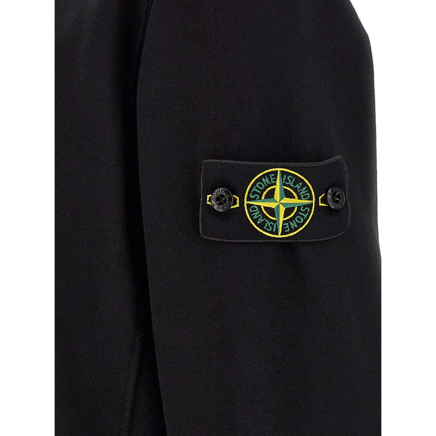 Stone Island Black Cotton Sweatshirt