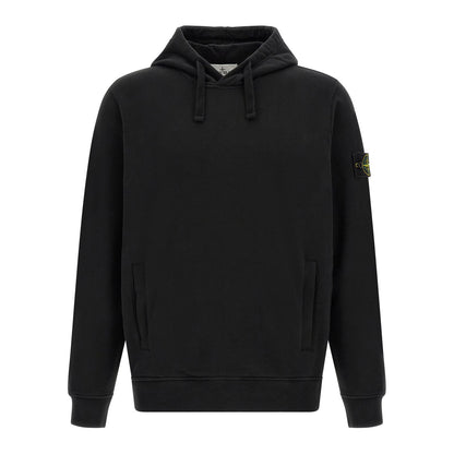 Stone Island Black Cotton Sweatshirt