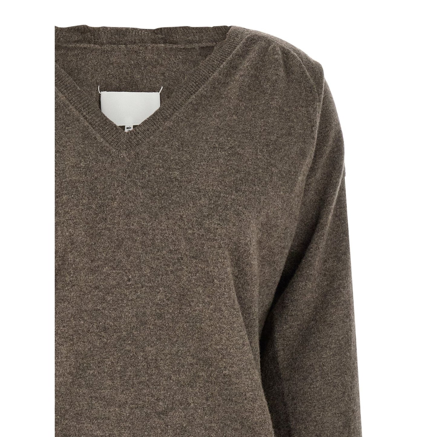 Maison Margiela Brown Virgin Wool Cardigan