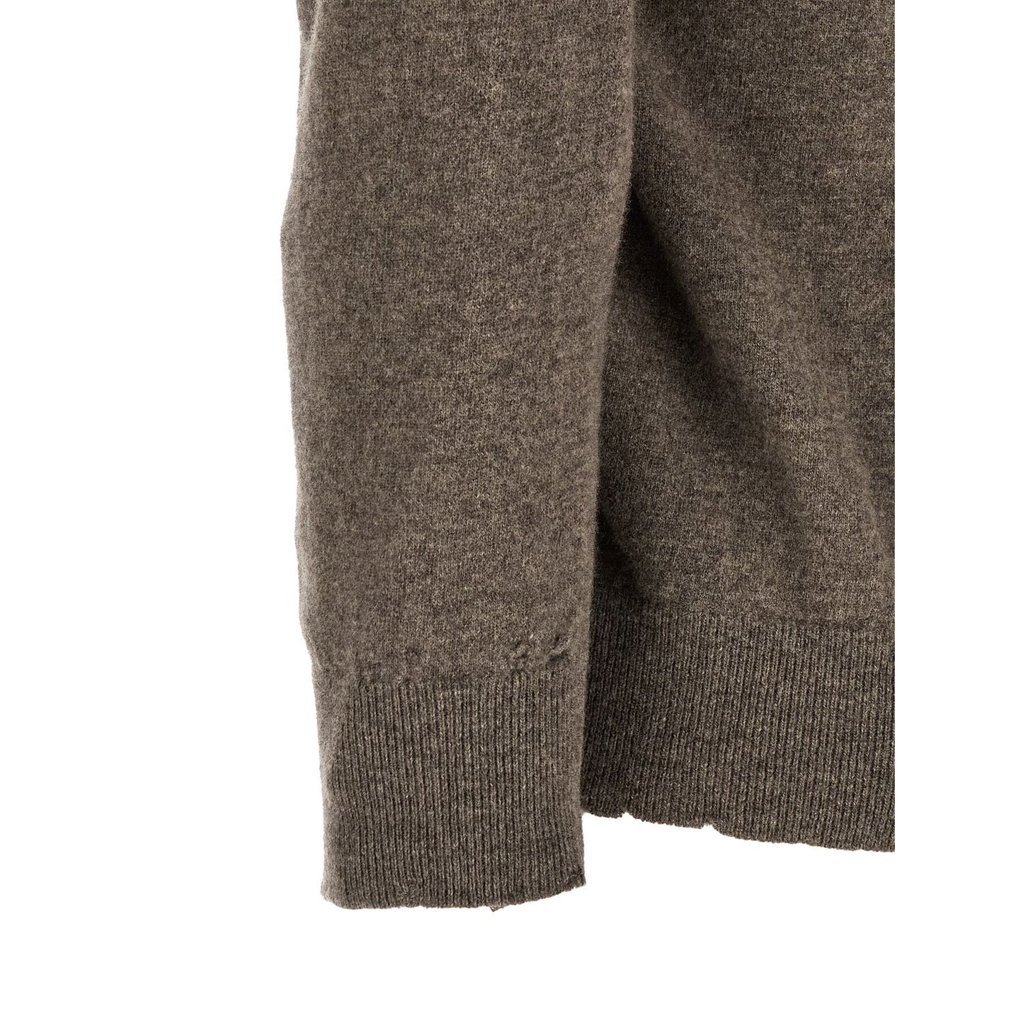 Maison Margiela Brown Virgin Wool Cardigan