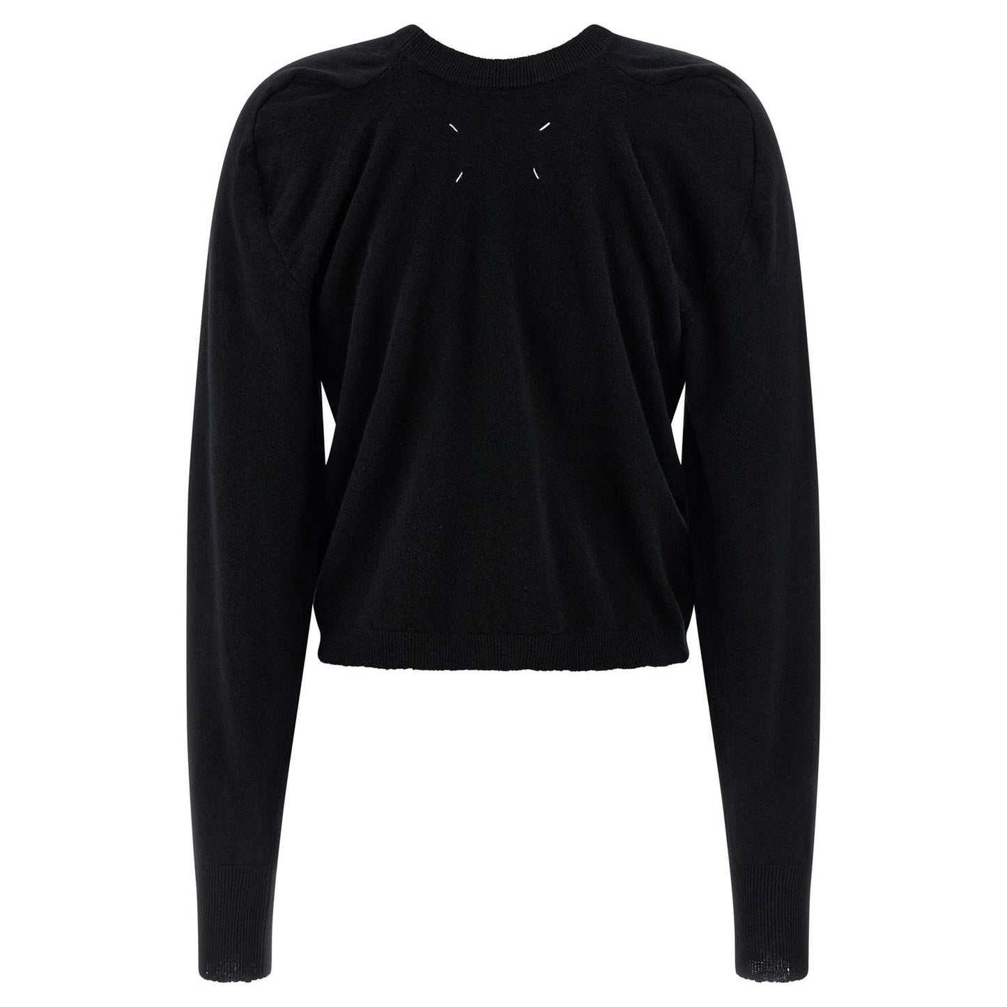 Maison Margiela Black Virgin Wool Cardigan